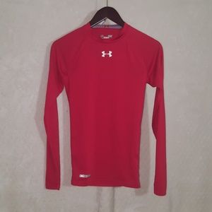 *SOLD*Red Under Armour Long Sleeve Compression Shi